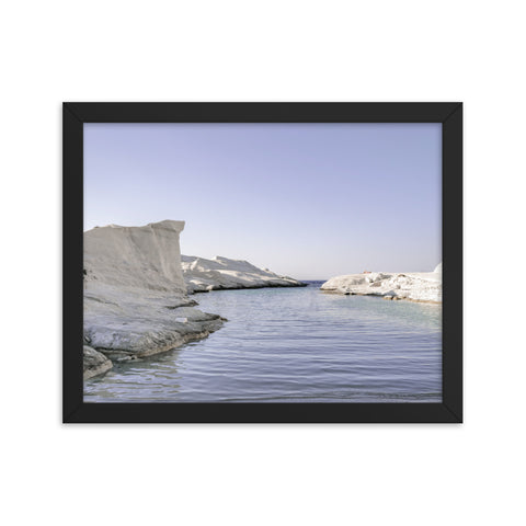 "Milos Lunar Beach" Framed