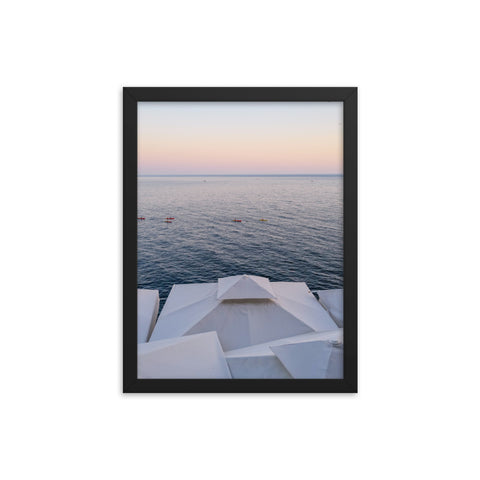 "Croatia Pastel Sunset" Framed Print