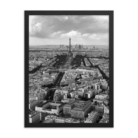 "Paris Grid" Framed Print