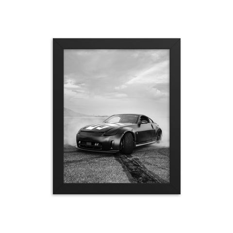 "Intersected" BW Framed poster