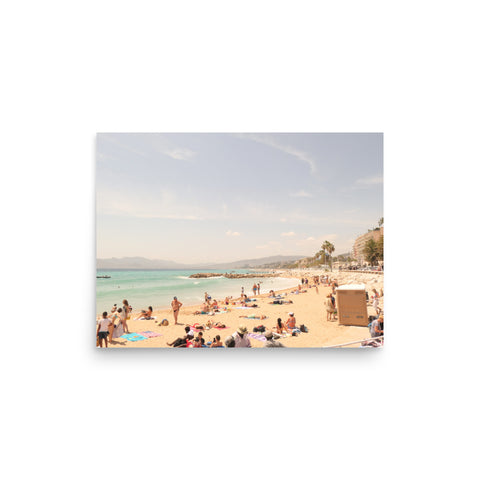 "Cannes Shoreline (landscape)" Poster Print