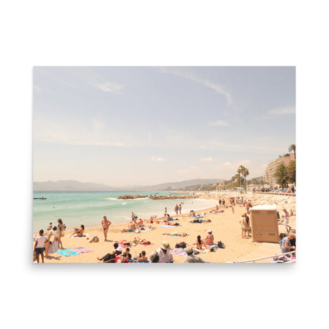 "Cannes Shoreline (landscape)" Poster Print