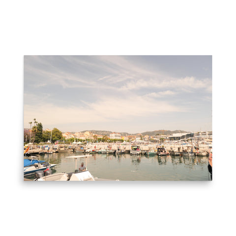 "Cannes Boat Porn (Landscape)" Poster Print