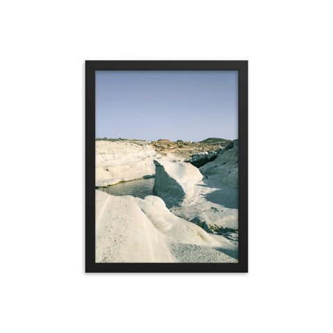 "Volcanic Layers Milos" Framed