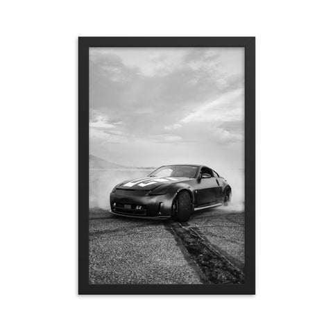 "Intersected" BW Framed poster