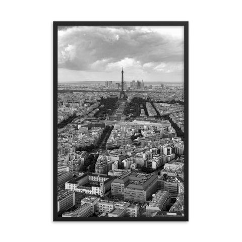 "Paris Grid" Framed Print