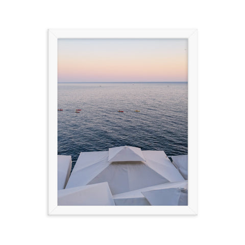 "Croatia Pastel Sunset" Framed Print