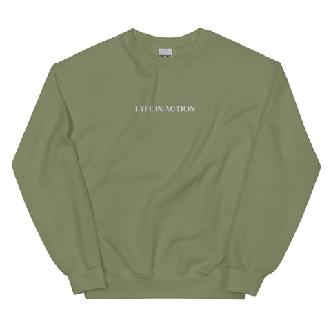 Sage Embroidery Crew Neck